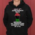 Juneteenth 1865 American African Freedom Day Women Hoodie