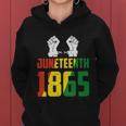 Juneteenth Emancipation Day Vintage Cool Melanin Black Pride Gift Women Hoodie