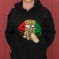 Juneteenth Free Ish Since 1865 Lips African Melanin Girl Women Hoodie