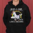 Just A Girl Who Loves Unicornsjust A Girl Who Loves Unicorns Women Hoodie