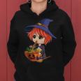 Kawaii Japanese Anime Witch Halloween Ramen Food Lovers V2 Women Hoodie