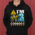 Kids Construction Truck 3Rd Birthday Boy 3 Bulldozer Digger Meaningful Gift Women Hoodie