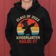 Kids Kindergarten Graduation Dabbing Boy Class Of 2022 Nailed It Women Hoodie