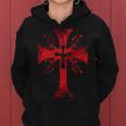 Knight TemplarShirt - The Warrior Of God Bloodstained Cross - Knight Templar Store Women Hoodie