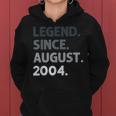 Legend Since August 2004 18 Years Old 18Th Birthday  Women Hoodie