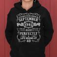 Legends Were Born In September 1982 40Th Birthday Gifts Women Hoodie Graphic Print Hooded Sweatshirt