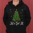 Lets Get Lit Christmas Tree Funny Ing Meaningful Gift Women Hoodie