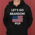 Lets Go Brandon Fjb American Flag Women Hoodie