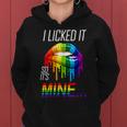Lgbt I Licked It So Its Mine Gay Pride Lips Tshirt Women Hoodie