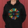 Lgbt Rainbow Sunflower Love Is Love Pride Month Women Hoodie
