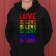 Love Is Love Rainbow Colors Women Hoodie