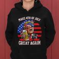 Make 4Th Of July Great Again Trump Ing Beer Patriotic Cool Gift Women Hoodie