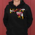 Maryland State Flag Women Hoodie