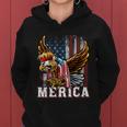 Merica Bald Eagle Mullet 4Th Of July American Flag Patriotic Meaningful Gift Women Hoodie