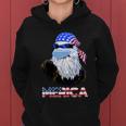 Merica Eagle Mullet 4Th Of July American Flag Vintage 2021 Great Gift Women Hoodie