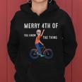 Merry 4Th Of July Biden Bike Bicycle Falls Off Anti Biden V9 Women Hoodie