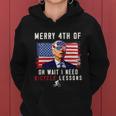 Merry 4Th Of July Biden Bike Bicycle Falls Off Funny V3 Women Hoodie