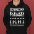 Merryjuana Weed Ugly Christmas Sweater Women Hoodie
