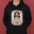 Messy Bun Bleached Pumpkin Spice And Reproductive Rights Cute Gift Women Hoodie