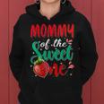 Mommy Of The Sweet One Birthday Party Theme Matching Family Women Hoodie