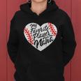 My Favorite Player Calls Me Nana Baseball Heart Cute Grandma Women Hoodie