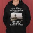 My Son Is On Uss Paul Hamilton Ddg Women Hoodie