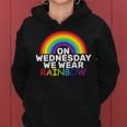 On Wednesday We Wear Rainbow Women Hoodie