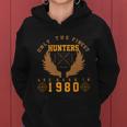 Only The Finest Hunters Are Born In 1980 Halloween Quote Women Hoodie