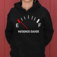 Patience Gauge Nearly Empty Women Hoodie