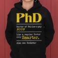 Phd Graduate Phd Graduation Doctorate Degree Definition Women Hoodie Graphic Print Hooded Sweatshirt