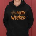 Pretty Wicked Halloween Quote V2 Women Hoodie