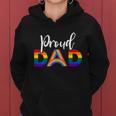 Proud Dad Lgbt Gay Pride Month Lgbtq Parent Funny Gift Women Hoodie