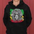 Rasta Lion With Glasses Smoking A Joint Women Hoodie