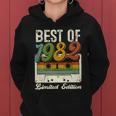 Retro Best Of 1982 Cassette Tape 40Th Birthday Decorations Women Hoodie