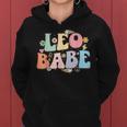 Retro Groovy Leo Babe July & August Birthday Leo Zodiac Sign Women Hoodie
