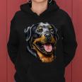 Rottweiler Face Women Hoodie