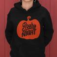 Scary Night Pumpkin Halloween Quote Women Hoodie