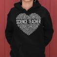 Science Teacher Heart Proud Science Teaching Design Women Hoodie