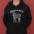 Smart Donkey Lover Sarcastic Adult Humor Blue Glasses Gift Women Hoodie