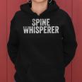 Spine Whisperer Gift For Chiropractor Students Chiropractic Women Hoodie Graphic Print Hooded Sweatshirt