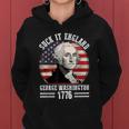 Suck It England Funny 4Th Of July George Washington Women Hoodie