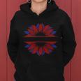 Sunflower American Flag 4Th Of July Independence Day Patriotic V3 Women Hoodie