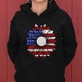 Sunflower American Flag 4Th Of July Independence Day Patriotic Women Hoodie