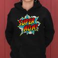 Super Mom Comic Book Superhero Mothers Day Women Hoodie Graphic Print Hooded Sweatshirt