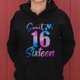 Sweet 16Th Birthday Party Funny Sixteen Years Old Girl Women Hoodie