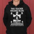 This Teacher Wears Blue Autism Awareness Women Hoodie