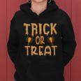 Trick Or Treat Halloween Quote Women Hoodie
