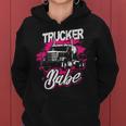 Trucker Trucker Babe Female Truck Driver Woman Trucker_ Women Hoodie