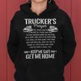 Trucker Trucker Prayer Keep Me Safe Get Me Home Truck DriverShirt Women Hoodie