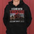Trucker Trucker Support I Stand With Truckers Freedom Convoy _ Women Hoodie